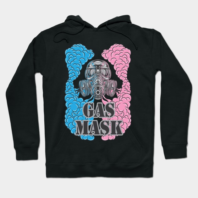 Gas Mask and Smoke Hoodie by JiraDesign